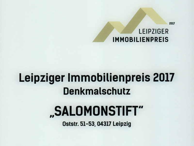 Salomonstift gewinnt den Leipziger Immobilienpreis 2017!
